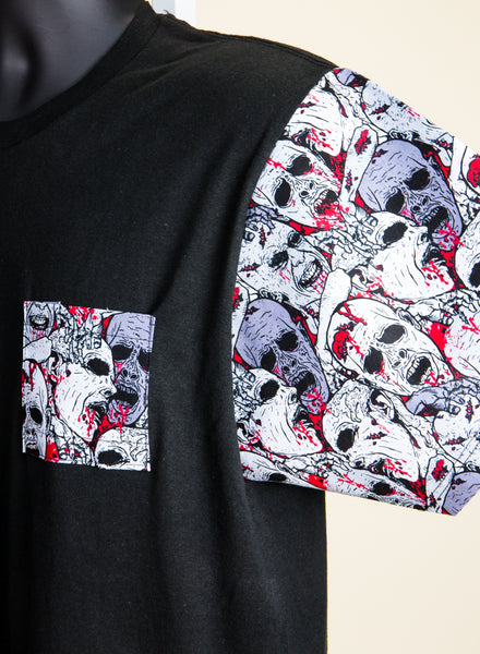 DOSOS Custom Pocket & Sleeve Black Tee (1 of 1)