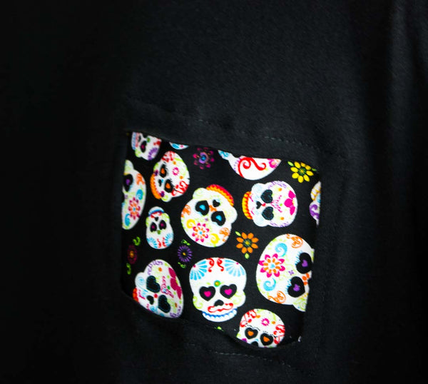 DOSOS Custom Pocket & Sleeve Black Tee (1 of 1)